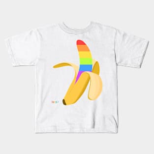 Pride Banana Rainbow Kids T-Shirt